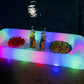 Poolcandy Inflatable Illuminated Led Buffet Cooler 48' - Indoor Outdoor Party Bbq Or Tailgate Serving Tray