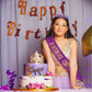 CIEHER Purple Birthday Girl Sash & Crown Kit, Decorations & Gifts for Women & Girls