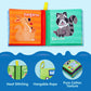 Joyin 12 Pcs Bath Books, Nontoxic Fabric Soft Crinkly Cloth Books, Waterproof, Bathtub Pool And Early Education First Toys For Infant Newborn Baby Toddlers Kids Birthday Gifts