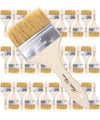 Bates- Chip Paint Brushes for Painting, 3 Inch, 36 Pack, Wood Handle, Natural Bristle Paint Brush