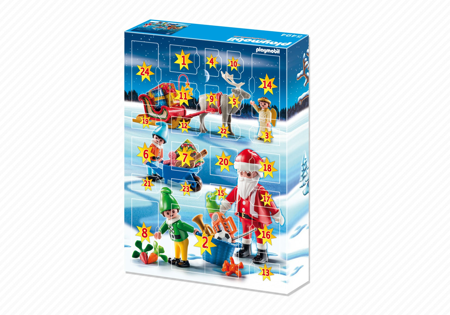 Playmobil Santa's Workshop Advent Calendar - Model 5494, Fun Holiday Playset for Kids