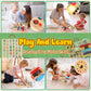 Iabedi Busy Board,Montessori Toys For 1-3 Years Old, Wooden Toddler Toys, Sensory Travel Toys, Ideal Gift For 1+ Year Old Boys (