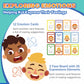 Pp Opount Social Emotional Learning Toy, Funny Faces Games With 28 Facial Expressions And 12 Emotional Flashcards, Preschool Learning Activities Toy To Express Emotions For Kids Age 3+