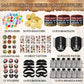 Harrycle 144 Pcs Pirate Party Favors Supplies Include Pirate Bracelet Nautical Tattoo Button Pin Eye Patch Gold Coin Gem Ring Mu