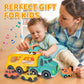 Ismetacu Car Carrier Toy Truck Light&Sound, Truck & Car Toys For Toddlers 1-3,2-4,3-5 Years Old Boys Girls,Christmas Birthday Gi