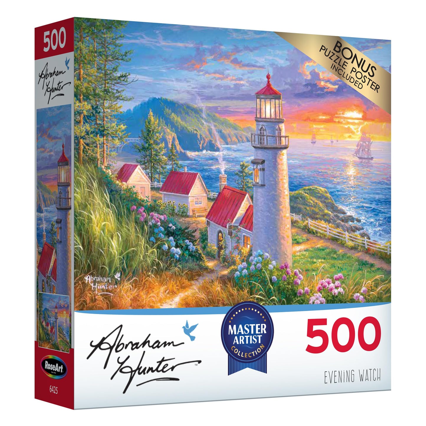 Roseart Abraham Hunter - Evening Watch - 500 Piece Jigsaw Puzzle