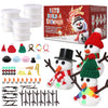 LAHAND 9-Pack Snowman Sets Snowman Crafts for Kids, Modeling Clay Snowman DIY Kit,Christmas Stocking Stuffers for Kids, Perfect 