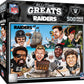 MasterPieces 500 Piece Sports Jigsaw Puzzle for Adults - NFL Las Vegas Raiders All-Time Greats - 15x21