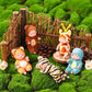 Vueos 10 Pcs 4 Inch Mini Reborn Baby Dolls Set Cute Small Baby Doll With Handmade Animal Clothes - Baby Doll Giftbox Gifts For G