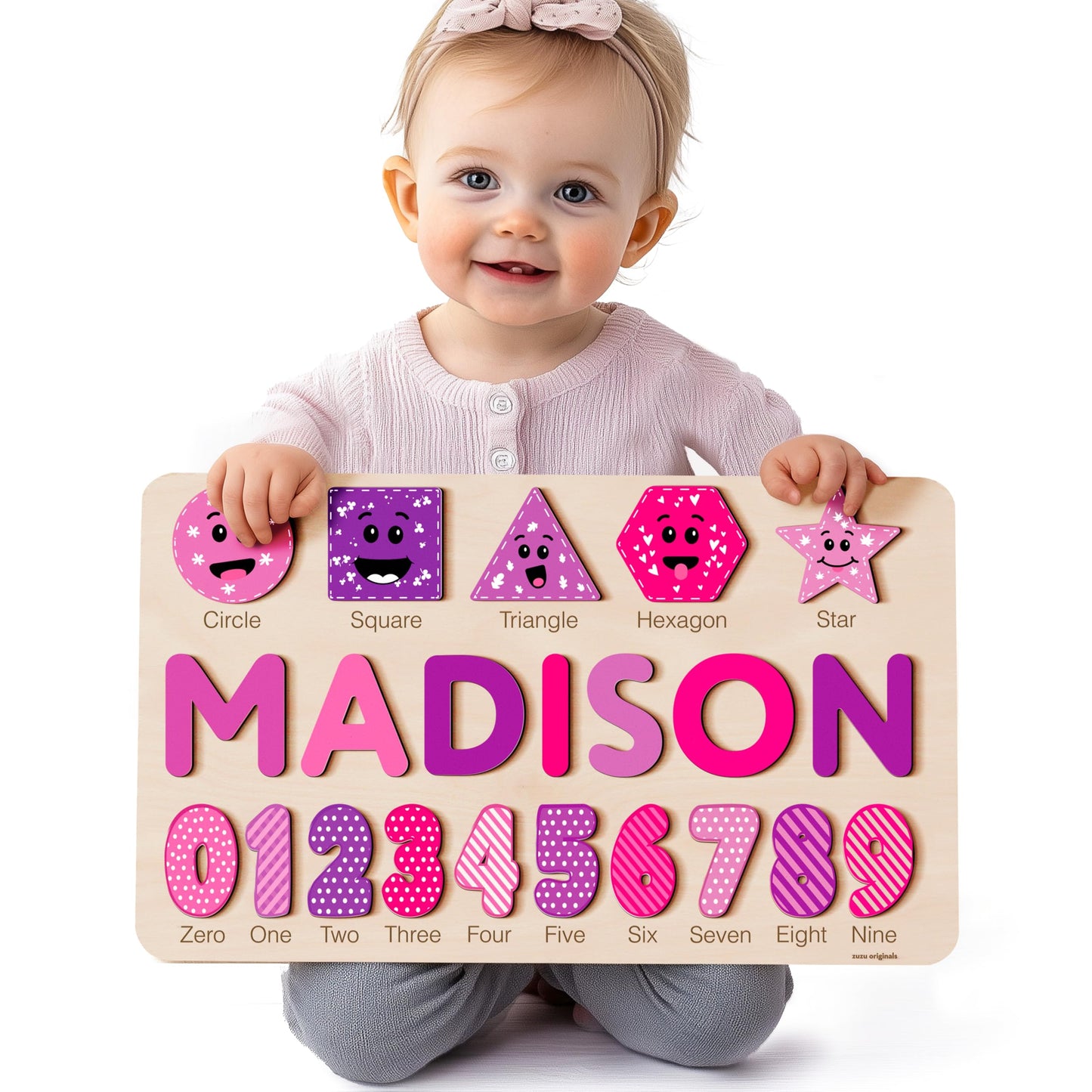 Custom Wooden Name Puzzle  Toddler Toys  Baby Girl Gifts  Gift for Kids  1st Birthday Gift  Unique New Baby Gifts  Wooden Puzzle