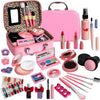 Kids Washable Makeup Girl Toys - Kids Makeup Kit for Girl, Real Make Up Set, Little Girls Makeup Kit for Toddler Kid Children Pr
