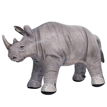 Jet Creations 38    Long/18.5 Tall Inflatable Rhino Toy, Gray Realistic Animal Figurine for Safari Party Decoration, Birthday Gi