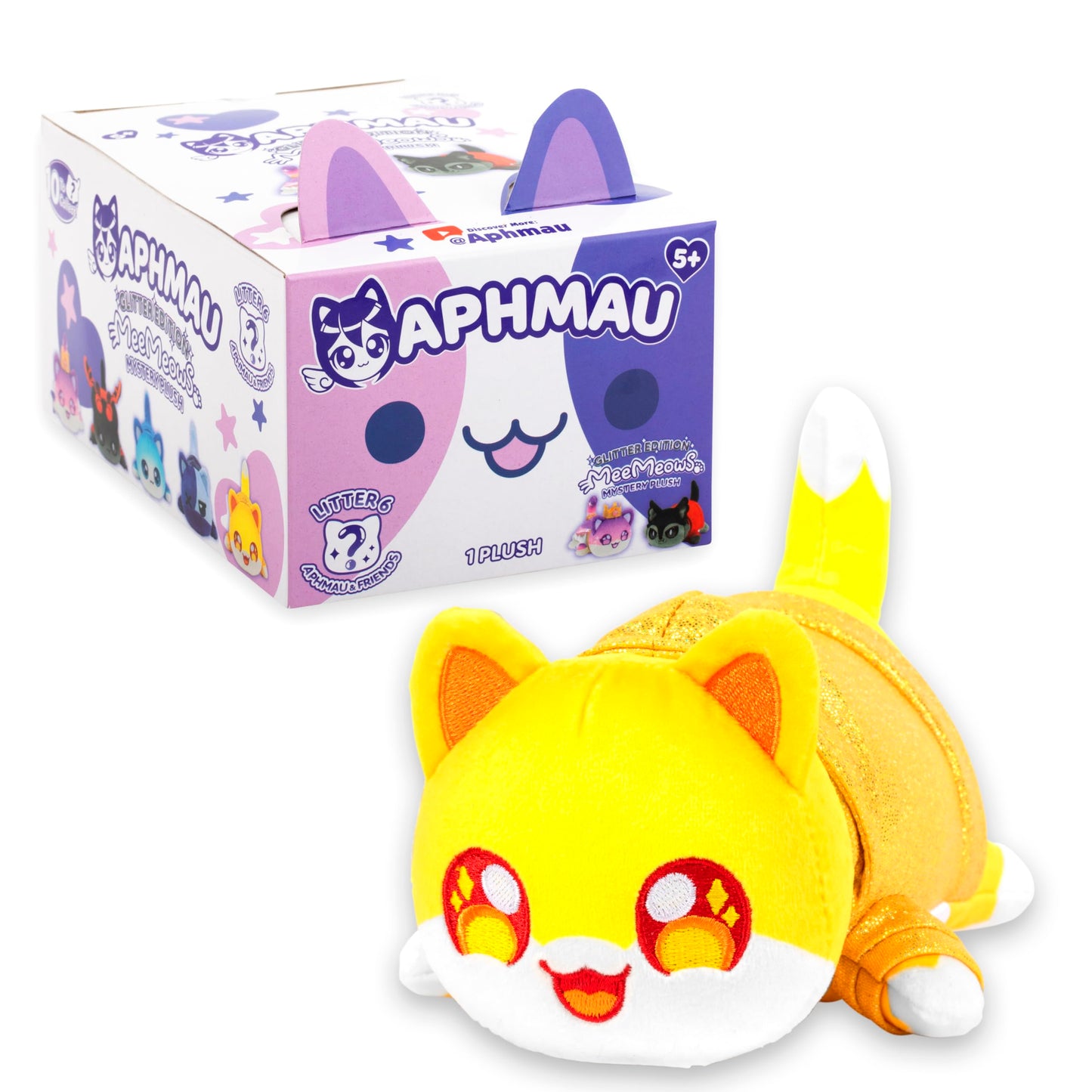 Aphmau 6” Meemeow Mystery Plush 2 Pack Bundle – Series 6; Youtube Gaming Channel, Blind Box, 10 Possible Friends, Friends Meemeows, Official Merch