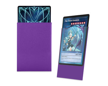 Titanshield (150 Sleeve,Purple) Small Japanese Sized Trading Card Sleeves Deck Protector For Yu-Gi-Oh, Cardfight!! Vanguard & Mo