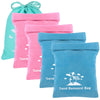 Mity Rain Sand Remover Wipe Mitt Bag - Velvet, Pink/Blue, Essential Beach Accessory for Kids & Women, Travel Necessities