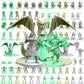 House Of Bodian Mythical Heroes Mini Figure Set For Rpgs - 93 Pcs In 16 Designs - Heroes And Monsters - Suitable Size For Dnd