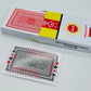 Wizerdy 555 Marked Playing Card Deck (Red, Plastic) | Spy Magic Cards With Secret Back Design | Ideal For Magic & Mentalism | Vi