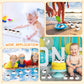 Sosation 36 Packs Mini Rubber Ducks with Sunglasses Sets 2.2 Inch Bath Squeaky Rubber Duckies Cute Float Bathtub Toys for Little