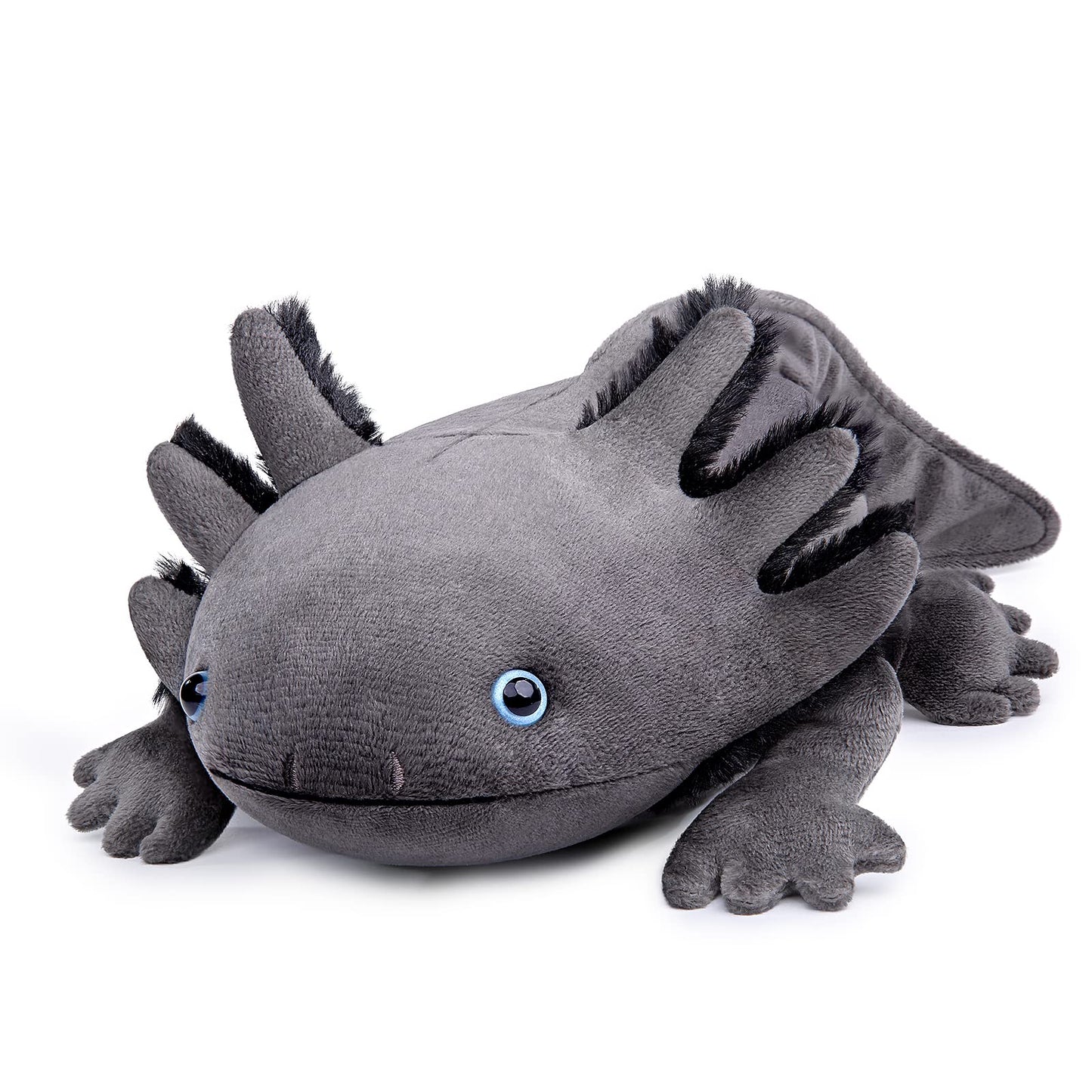 Zhongxin Large 30' Grey Axolotl Plush - Weighted, Realistic Stuffed Animal, Cute Ambystoma Gift For Kids