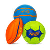 Nerf Mini Stress Foam Sport Ball Set - Kids Mini Sports Ball Set - Includes Foam Micro Football  Soccer Ball + Basketball Soft Stress Relief Foam Sports Set for Kids - Multicolor-New