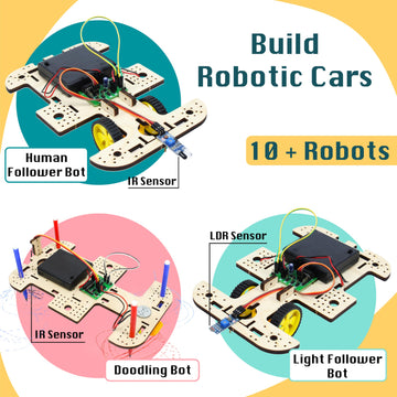 Butterflyedufields 10In1 Stem Robotics Kit For Kids Ages 8-10-12 | Diy Electronics Engineering Sensors Toy | Science Kits For Ki