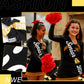Vinsatin 6 Set Senior Sash Glitter Cheer Hair Bow, Black, 66.93 x 3.74 in, Ribbon, Perfect for Senior Night Decor and Cheerleader Gifts