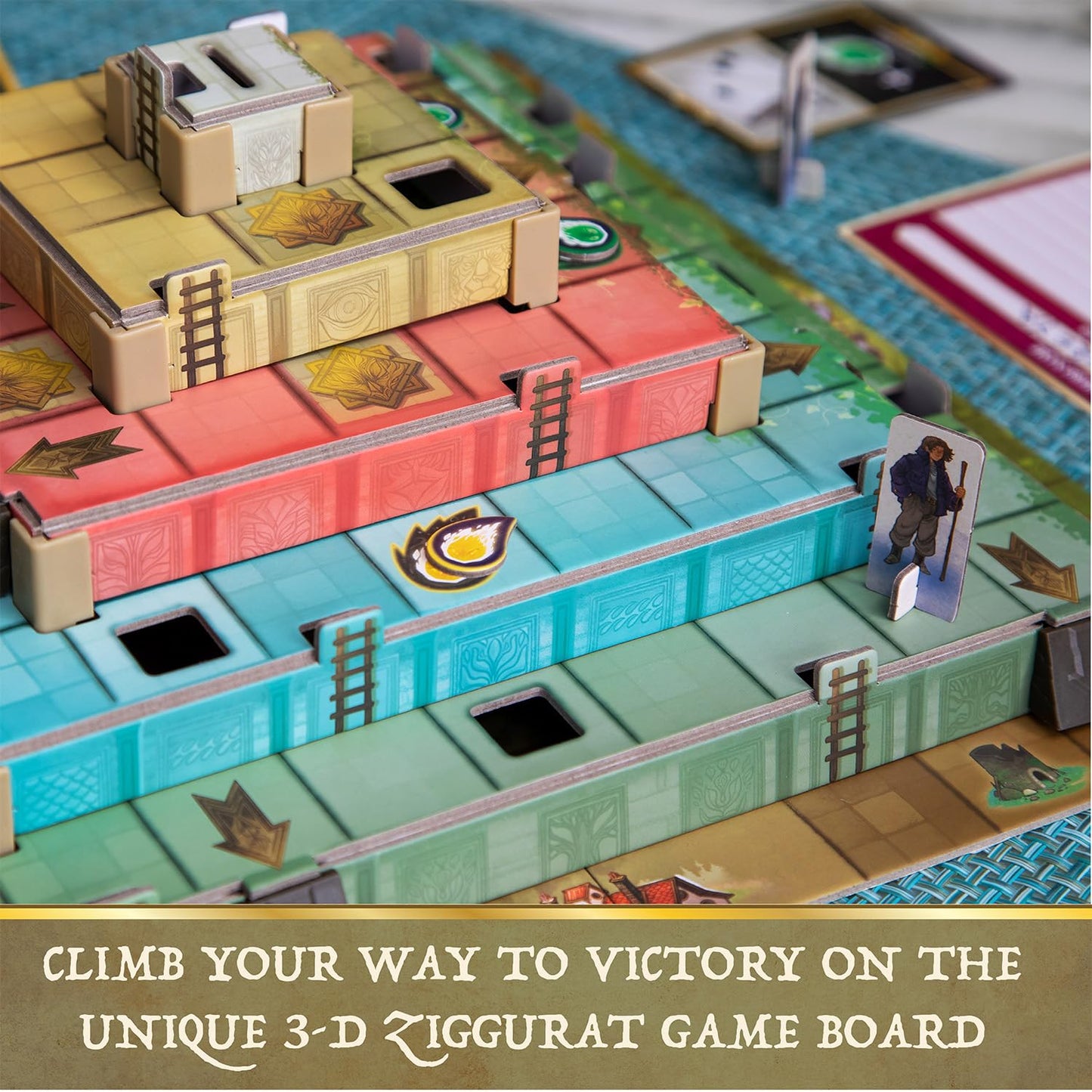 Mindware Ziggurat Cooperative Family Legacy Adventure Game By Matt Leacock & Rob Daviau, Illustrated By Cory Godbey For Ages 8+