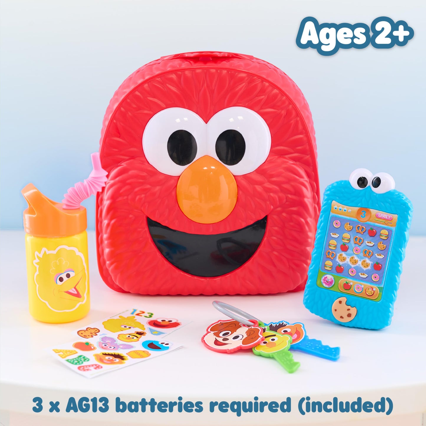 Sesame Street Have A Sesame Day 7-Piece Bag Set, Dress Up And Pretend Play, Kids Toys For Ages 2 Up By Just Play