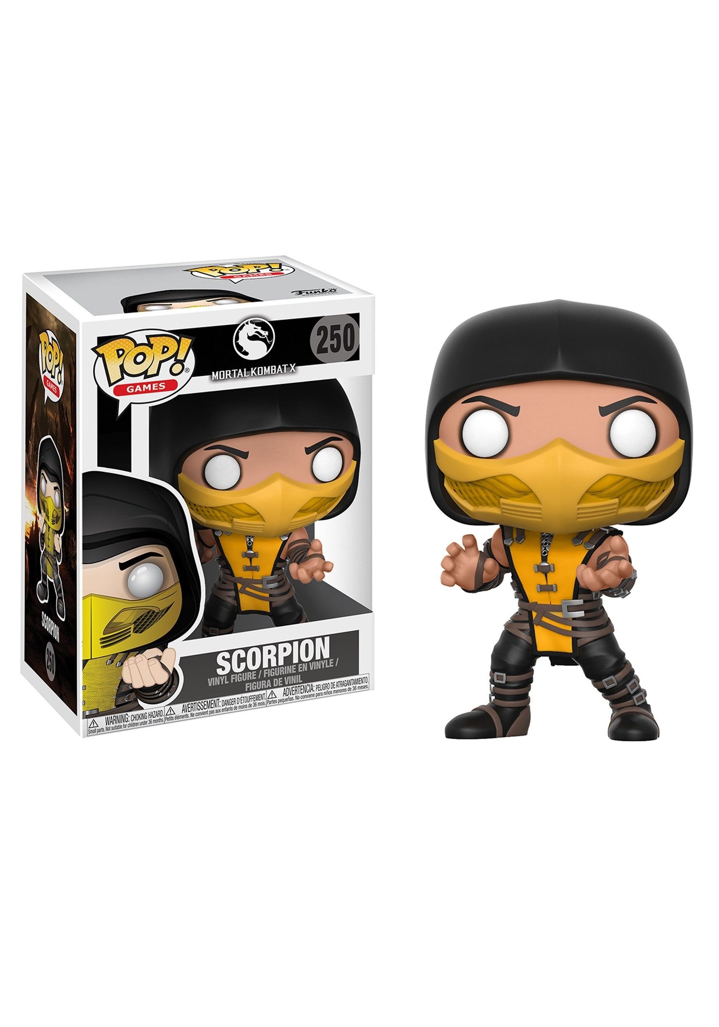 Funko Pop Games Mortal Kombat Scorpion Collectible Vinyl Figure 3.75" Model 21685