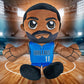 Bleacher Creatures Kyrie Irving 8" Plush Doll - Dallas Mavericks, Soft Crystal Velboa Chibi Toy, Model K8-NBP-MAV-KIR