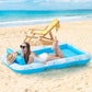 Inflatable Adult Pool Lounger Float - Baiai Large Beach Sun Tanning Floats Raft Sunbathing Water Lounge Floaties Tub With Drink Holder - Blow Up River & Lake Suntan Floating Swimming Mattress Mat