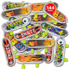 Artcreativity Mini Finger Skateboards For Kids (Bulk Pack Of 144) Durable Finger Boards In Assorted Designs, 2 Inch Fingerboard Skateboard Party Favors, Goody Bag Fillers