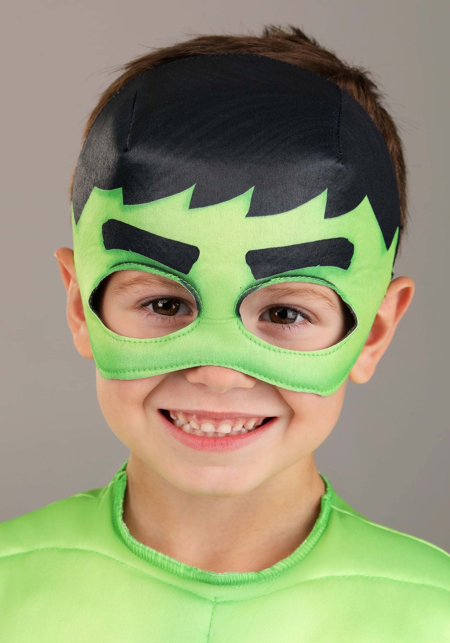 Marvel Hulk Official Toddler Halloween Costume - enhanced Quality Padded Jumpsuit and Fabric Mask (3T-4T)