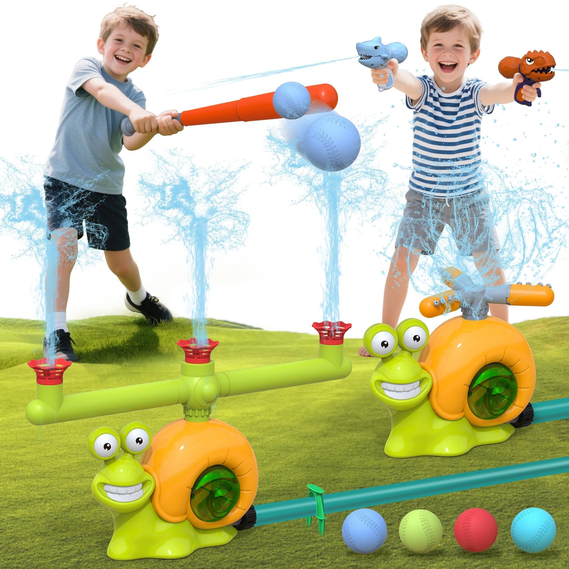 Water Sprinkler Toy for Kids Outdoor Water Toys for Yard Summer Lawn Pool Party Fun for Boys and Girls Water Toys for Kids Aged 