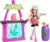 Monster High Lagoona Blue Doll & Playset, Scare-adise Island Snack Shack, Multicolor, Model HRP70, Includes Food Accessories & Color-Change Drinks