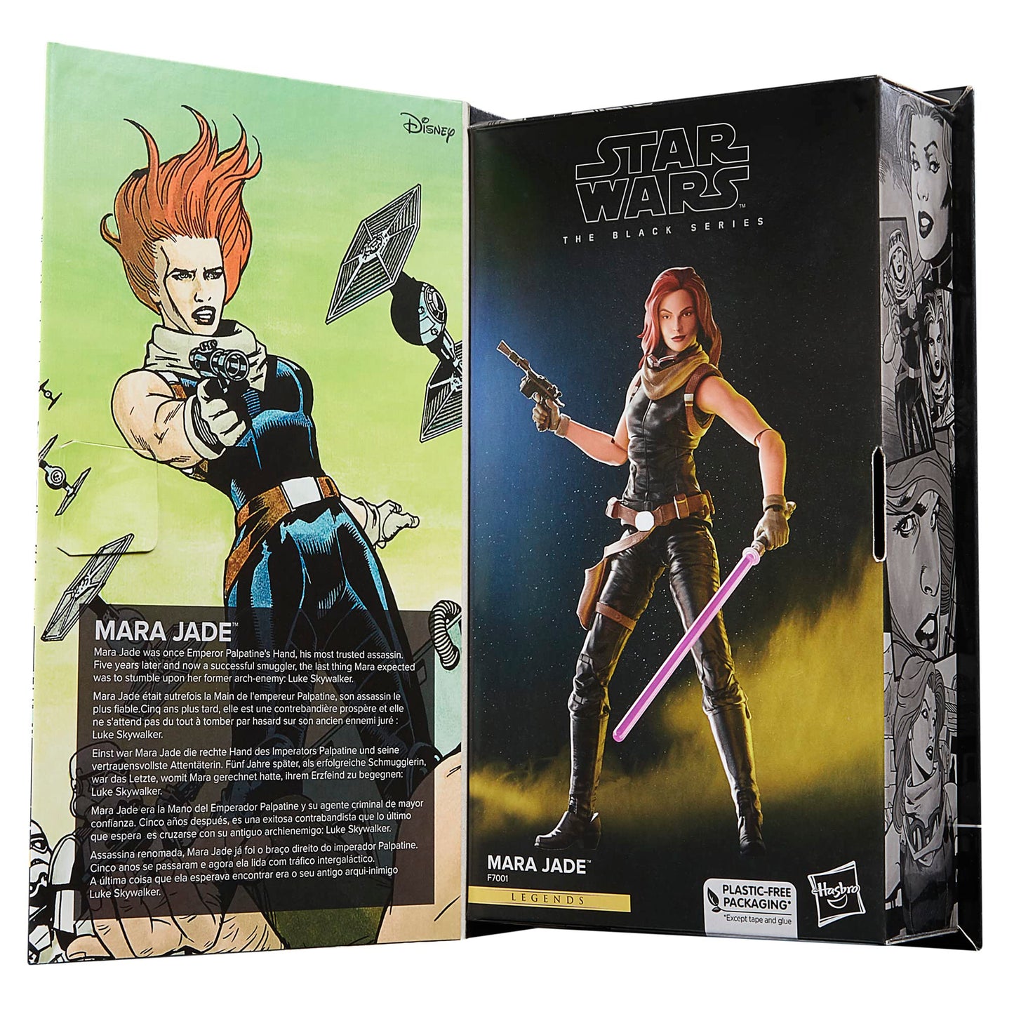 STAR WARS Mara Jade 6" Action Figure, Black, Plastic, Model F70015L0