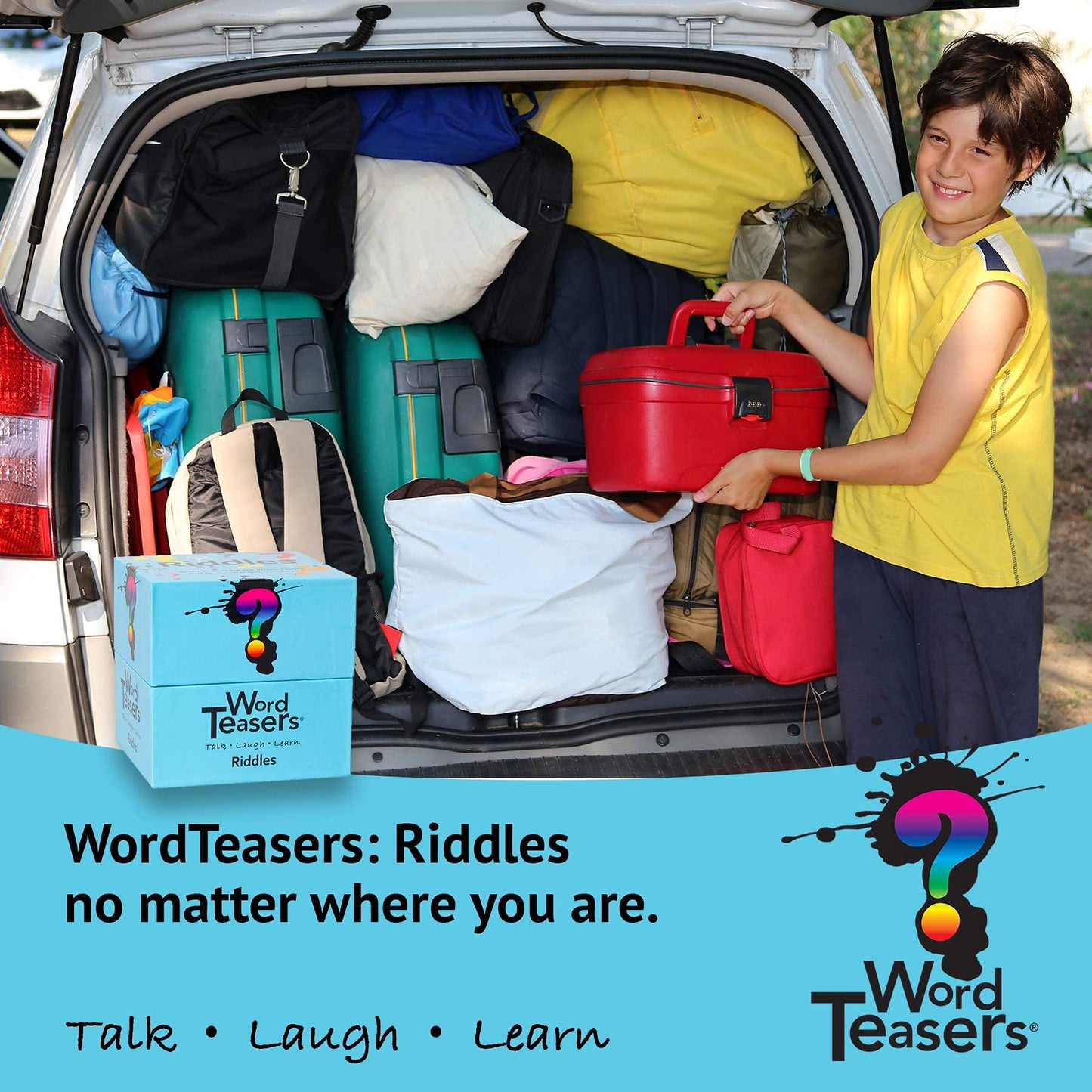 ? Word Teasers Riddles - Riddle Game For Kids, Teens & Adults - Fun & Funny Brain Teaser Puzzles - Great Card Game For Kids/Fun Travel Game - 150 Riddle Cards