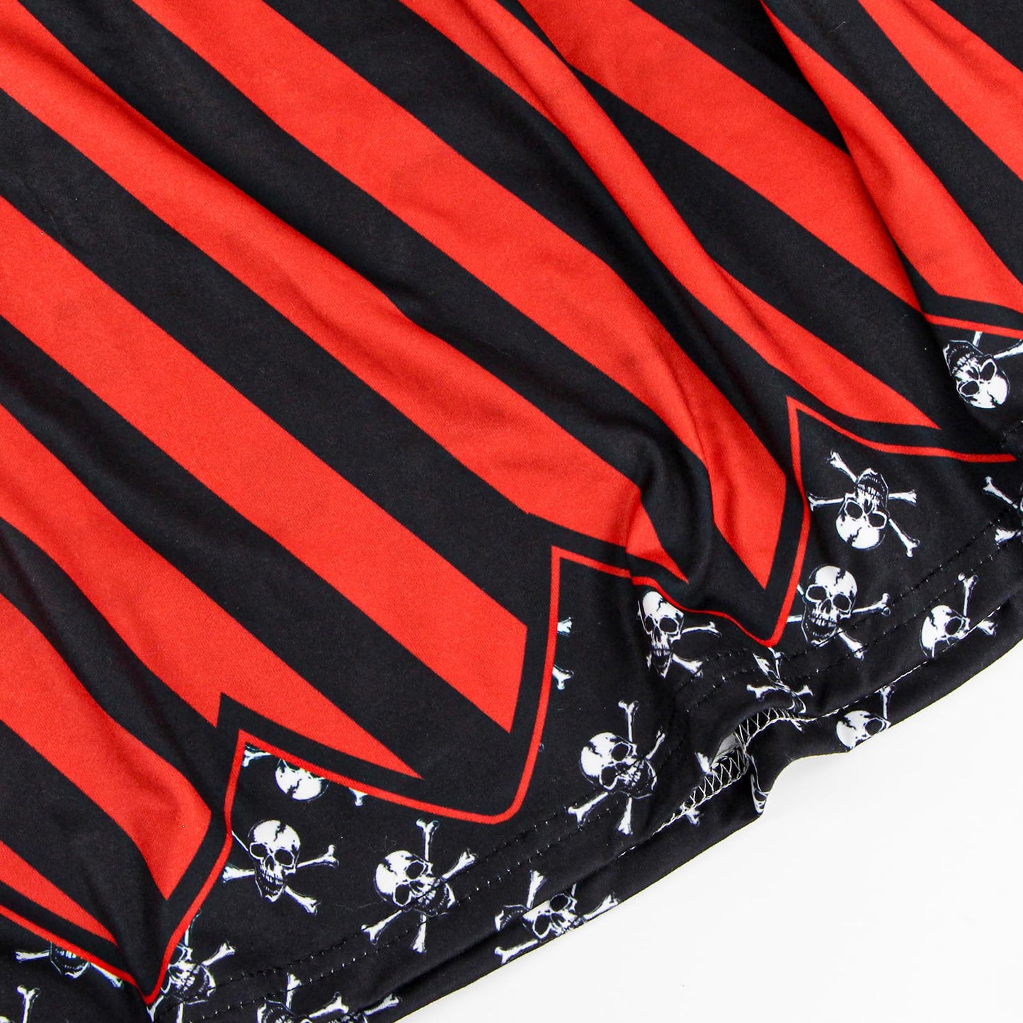 Mizzuco Girls Pirate Dress Toddler Buccaneer Costume Kids Dance Skirt Birthday Party Halloween Role Play Outfits(Red,130CM/6-7Y)