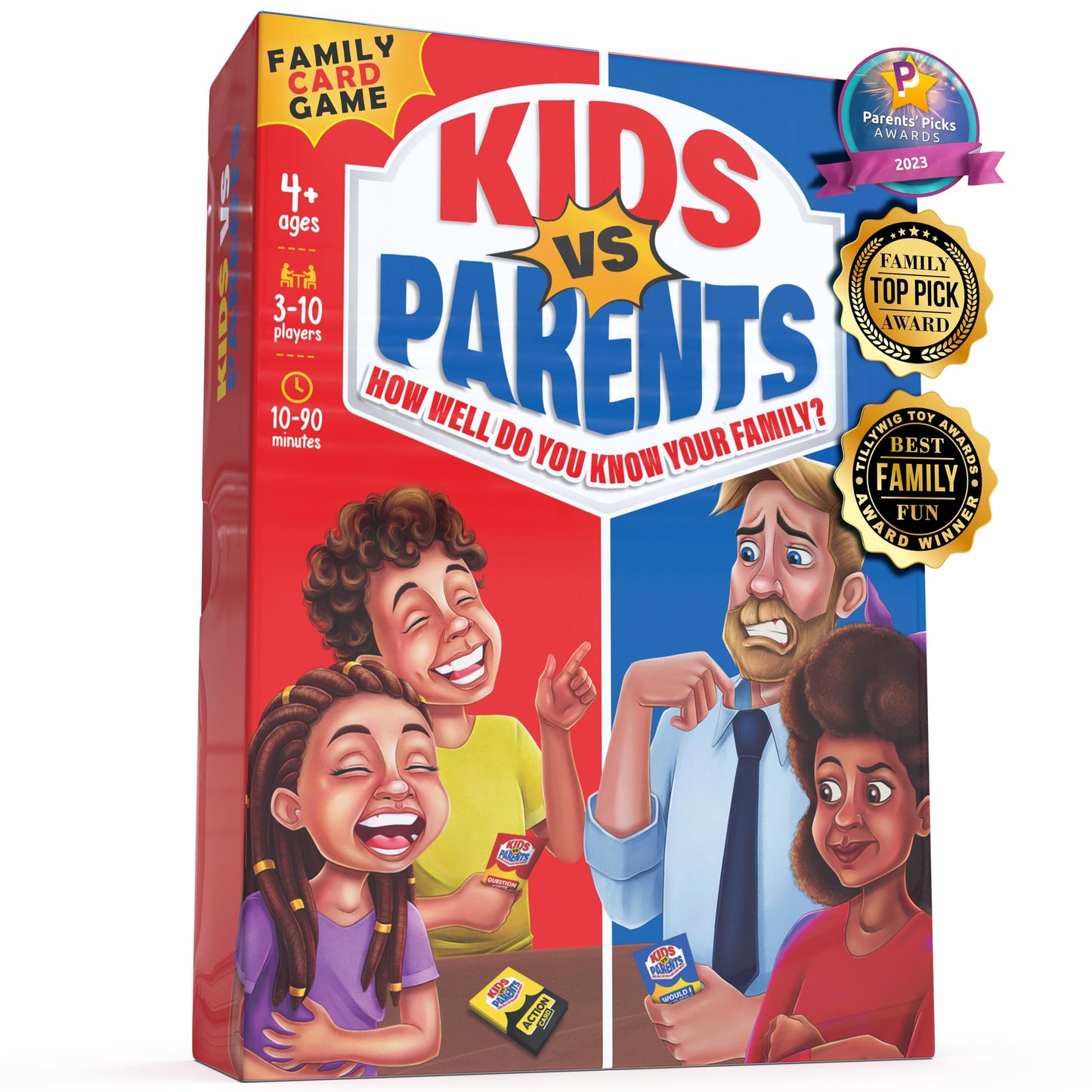 Kids Vs Parents - Family Game For Kids 4-12 | Games For Family Game Night | Fun Kids Card Games With 200 Conversation Starter Ca