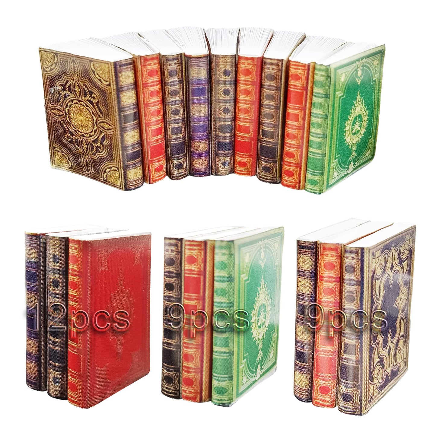Blmhtwo 30 Pieces 1: 12 Scale Miniature Books Dollhouse Books Miniature Books For Dolls House Dolls House Miniatures Writable Pa