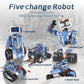 YESHIN Robot Building STEM Toys, 5 in 1 STEM Projects for Kids Ages 8-12, Remote & APP Control Educational Coding Kit, DIY Recha
