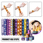 FOIMAS 48pcs Halloween Slap Bracelets,Halloween Snap Bracelet Pumpkin Witch Wristband for Kids Halloween Trick or Treat Bag Fill