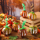 Mooliwe 30 Set Fall Pumpkin Crafts Bulk Religious Christian Craft Kit DIY Autumn Paper Fall Tree Ornaments for Thanksgiving Hall