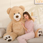 Maogolan Giant Teddy Bear 5 Feet Stuffed Animal, Brown Valentines Big Teddy Bear Plush For Girlfriend Boyfriend, Soft And Fluffy Life Size Teddy Bear Gift For Baby Shower
