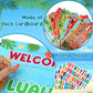 20 Pieces Luau Party Decorations Hawaiian Party Welcome Sign Summer Tropical Party Direction Signs for Fiesta Hawaiian Luau Tiki