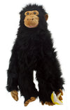 The Puppet Company Large Chimp Hand Puppet, 30" Plush, Black, Model PC004102