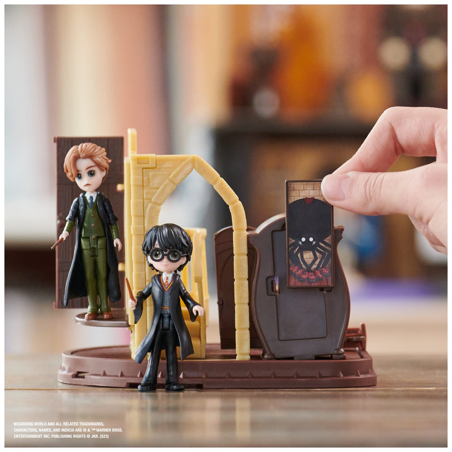 Wizarding World Harry Potter  Magical Minis Defense Against the Dark Arts Playset with 2 limited availability Figures  5 Accessories  Kids Toys for Ages 6 and up