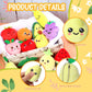 12 Pieces Cute Fruit Plush Toys Colorful Stuffed Fruits Soft Mini Avocado Strawberry Orange Pineapple Peach Lemon Stuffed Doll F