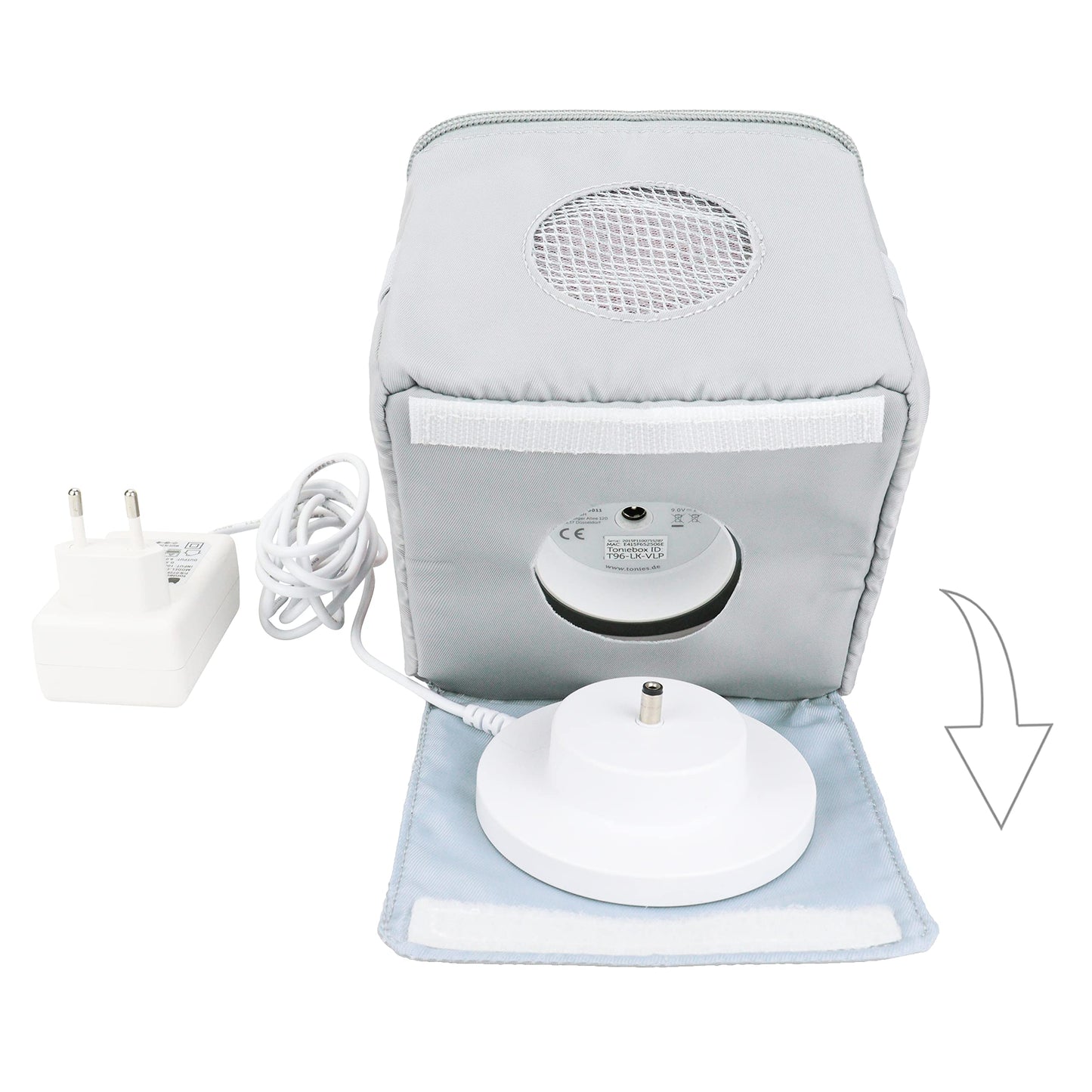 Annmore Carrying Case For Audio Player, Compatible With Toniebox And Figures, Bag Compatible With Tonies Characters And Box, Gre
