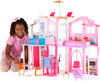 Barbie 3-Story Townhouse Dollhouse with Elevator, Swing Chair, Furniture and Accessories, Fold for Portability and Travel (Amazon Exclusive)-New Condition